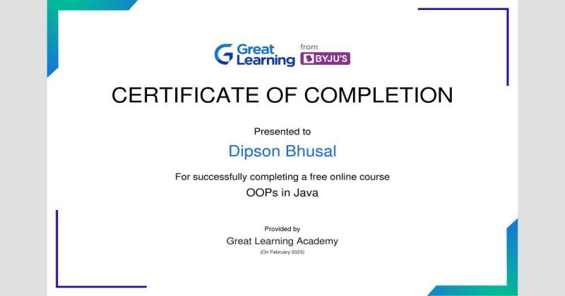 OOP Java Certification